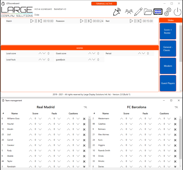 LDSscoreboard, the sports scoreboard software.